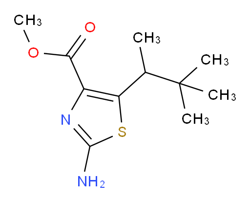 methyl 2-amino-5-(3,3-dimethylbutan-2-yl)-1,3-thiazole-4-carboxylate