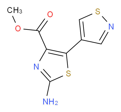 methyl 2-amino-5-(1,2-thiazol-4-yl)-1,3-thiazole-4-carboxylate
