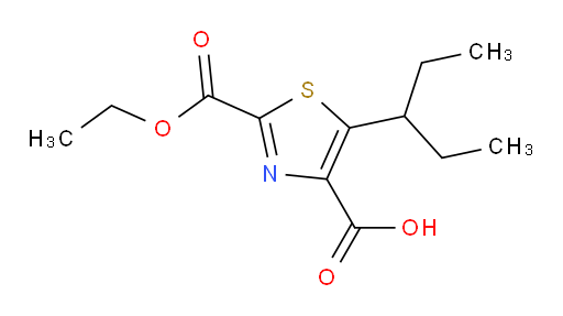 2-(ethoxycarbonyl)-5-(pentan-3-yl)-1,3-thiazole-4-carboxylic acid