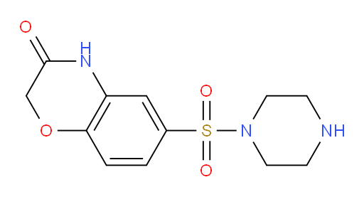 6-(piperazine-1-sulfonyl)-3,4-dihydro-2H-1,4-benzoxazin-3-one