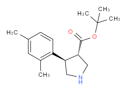 rac-tert-butyl (3R,4S)-4-(2,4-dimethylphenyl)pyrrolidine-3-carboxylate