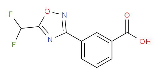 3-[5-(difluoromethyl)-1,2,4-oxadiazol-3-yl]benzoic acid