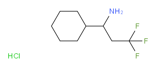 1-cyclohexyl-3,3,3-trifluoropropan-1-amine hydrochloride