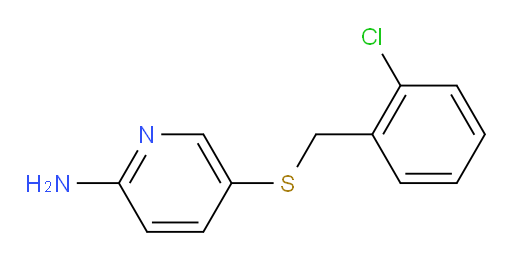 5-{[(2-chlorophenyl)methyl]sulfanyl}pyridin-2-amine