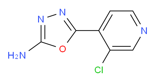 5-(3-chloropyridin-4-yl)-1,3,4-oxadiazol-2-amine
