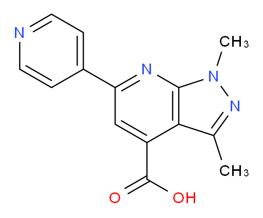 1,3-dimethyl-6-(pyridin-4-yl)-1H-pyrazolo[3,4-b]pyridine-4-carboxylic acid