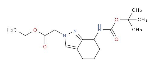 ethyl 2-(7-{[(tert-butoxy)carbonyl]amino}-4,5,6,7-tetrahydro-2H-indazol-2-yl)acetate