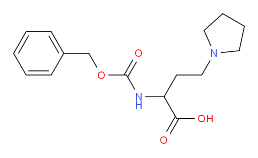 2-{[(benzyloxy)carbonyl]amino}-4-(pyrrolidin-1-yl)butanoic acid