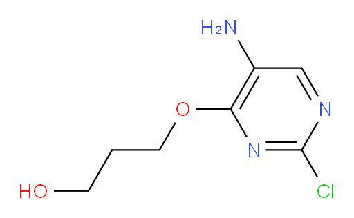 3-[(5-amino-2-chloropyrimidin-4-yl)oxy]propan-1-ol