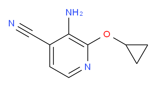 3-amino-2-cyclopropoxypyridine-4-carbonitrile