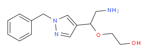 2-[2-amino-1-(1-benzyl-1H-pyrazol-4-yl)ethoxy]ethan-1-ol