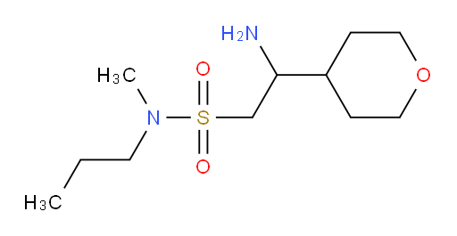 2-amino-N-methyl-2-(oxan-4-yl)-N-propylethane-1-sulfonamide