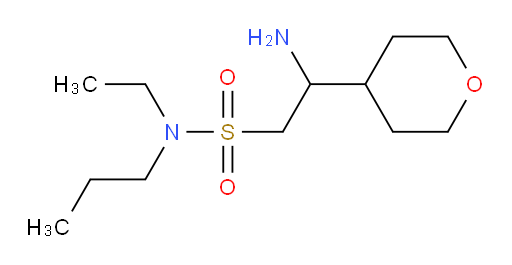 2-amino-N-ethyl-2-(oxan-4-yl)-N-propylethane-1-sulfonamide