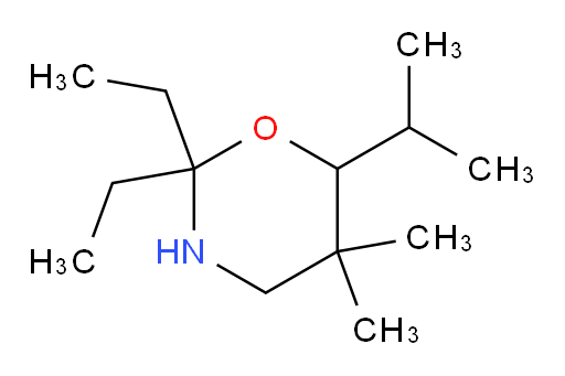 2,2-diethyl-5,5-dimethyl-6-(propan-2-yl)-1,3-oxazinane