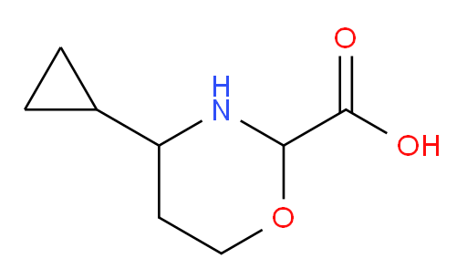4-cyclopropyl-1,3-oxazinane-2-carboxylic acid