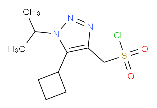 [5-cyclobutyl-1-(propan-2-yl)-1H-1,2,3-triazol-4-yl]methanesulfonyl chloride