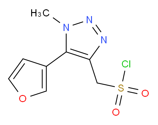 [5-(furan-3-yl)-1-methyl-1H-1,2,3-triazol-4-yl]methanesulfonyl chloride