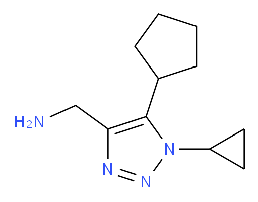 (5-cyclopentyl-1-cyclopropyl-1H-1,2,3-triazol-4-yl)methanamine