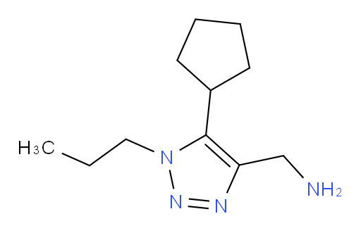 (5-cyclopentyl-1-propyl-1H-1,2,3-triazol-4-yl)methanamine