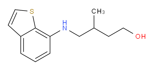 4-[(1-benzothiophen-7-yl)amino]-3-methylbutan-1-ol