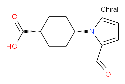(1s,4s)-4-(2-formyl-1H-pyrrol-1-yl)cyclohexane-1-carboxylic acid