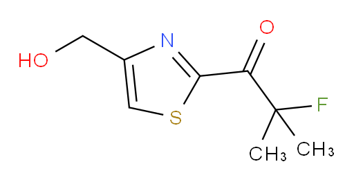 2-fluoro-1-[4-(hydroxymethyl)-1,3-thiazol-2-yl]-2-methylpropan-1-one