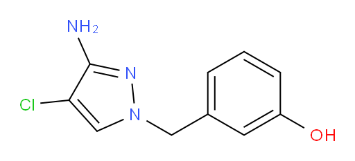 3-[(3-amino-4-chloro-1H-pyrazol-1-yl)methyl]phenol