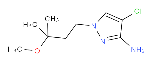 4-chloro-1-(3-methoxy-3-methylbutyl)-1H-pyrazol-3-amine