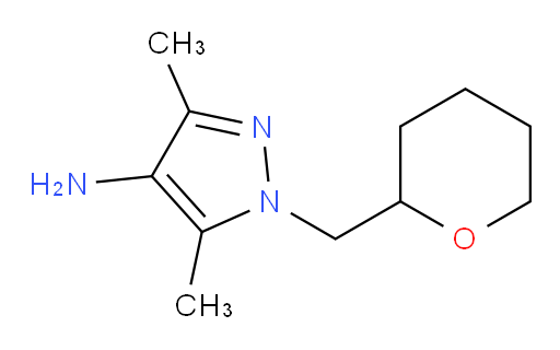 3,5-dimethyl-1-[(oxan-2-yl)methyl]-1H-pyrazol-4-amine