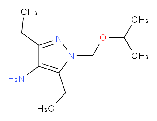 3,5-diethyl-1-[(propan-2-yloxy)methyl]-1H-pyrazol-4-amine