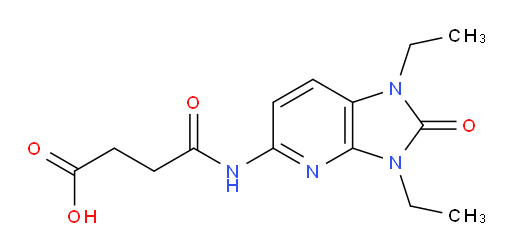 3-({1,3-diethyl-2-oxo-1H,2H,3H-imidazo[4,5-b]pyridin-5-yl}carbamoyl)propanoic acid