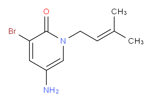 5-amino-3-bromo-1-(3-methylbut-2-en-1-yl)-1,2-dihydropyridin-2-one