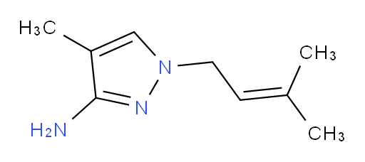 4-methyl-1-(3-methylbut-2-en-1-yl)-1H-pyrazol-3-amine