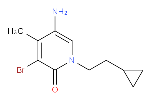 5-amino-3-bromo-1-(2-cyclopropylethyl)-4-methyl-1,2-dihydropyridin-2-one