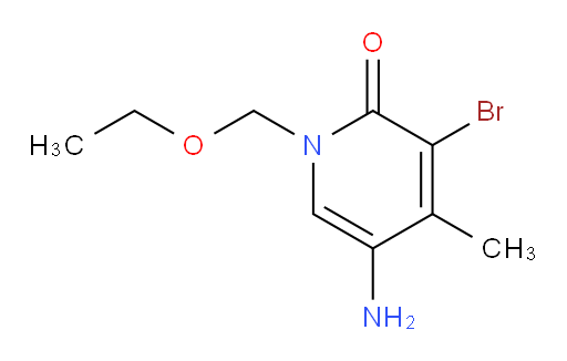 5-amino-3-bromo-1-(ethoxymethyl)-4-methyl-1,2-dihydropyridin-2-one
