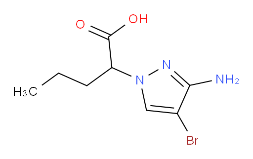2-(3-amino-4-bromo-1H-pyrazol-1-yl)pentanoic acid