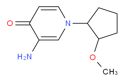 3-amino-1-(2-methoxycyclopentyl)-1,4-dihydropyridin-4-one