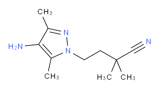 4-(4-amino-3,5-dimethyl-1H-pyrazol-1-yl)-2,2-dimethylbutanenitrile