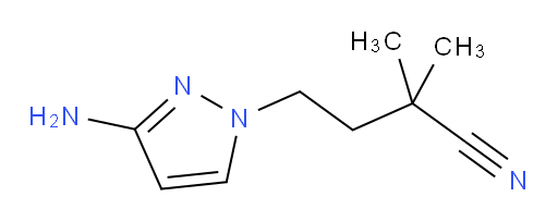 4-(3-amino-1H-pyrazol-1-yl)-2,2-dimethylbutanenitrile