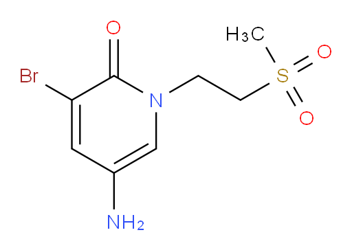 5-amino-3-bromo-1-(2-methanesulfonylethyl)-1,2-dihydropyridin-2-one