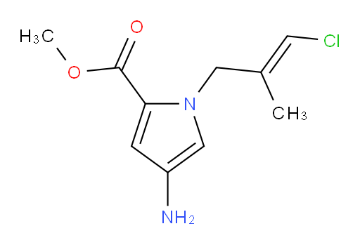 methyl 4-amino-1-(3-chloro-2-methylprop-2-en-1-yl)-1H-pyrrole-2-carboxylate