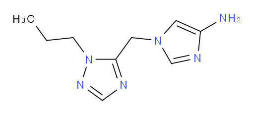 1-[(1-propyl-1H-1,2,4-triazol-5-yl)methyl]-1H-imidazol-4-amine