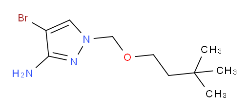 4-bromo-1-[(3,3-dimethylbutoxy)methyl]-1H-pyrazol-3-amine