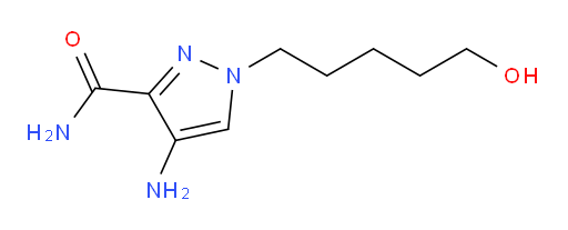 4-amino-1-(5-hydroxypentyl)-1H-pyrazole-3-carboxamide