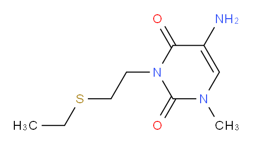 5-amino-3-[2-(ethylsulfanyl)ethyl]-1-methyl-1,2,3,4-tetrahydropyrimidine-2,4-dione