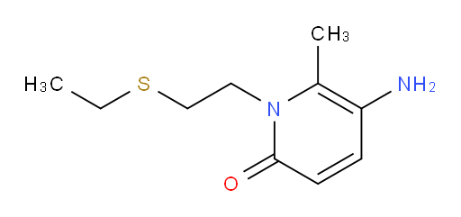 5-amino-1-[2-(ethylsulfanyl)ethyl]-6-methyl-1,2-dihydropyridin-2-one
