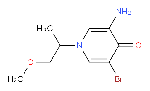 3-amino-5-bromo-1-(1-methoxypropan-2-yl)-1,4-dihydropyridin-4-one