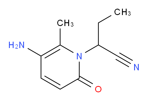 2-(5-amino-6-methyl-2-oxo-1,2-dihydropyridin-1-yl)butanenitrile