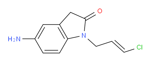 5-amino-1-(3-chloroprop-2-en-1-yl)-2,3-dihydro-1H-indol-2-one