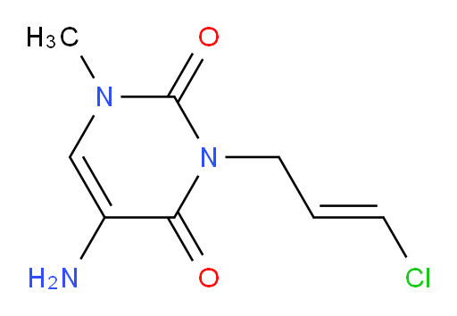 5-amino-3-(3-chloroprop-2-en-1-yl)-1-methyl-1,2,3,4-tetrahydropyrimidine-2,4-dione